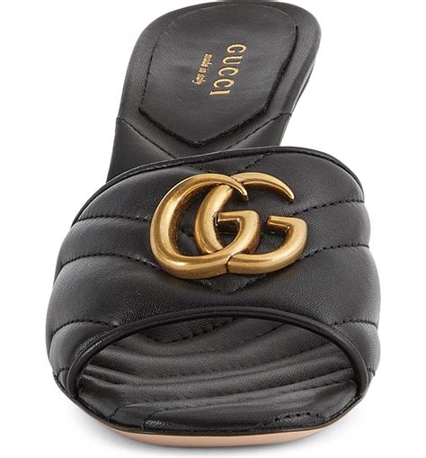 gucci quilted sandals